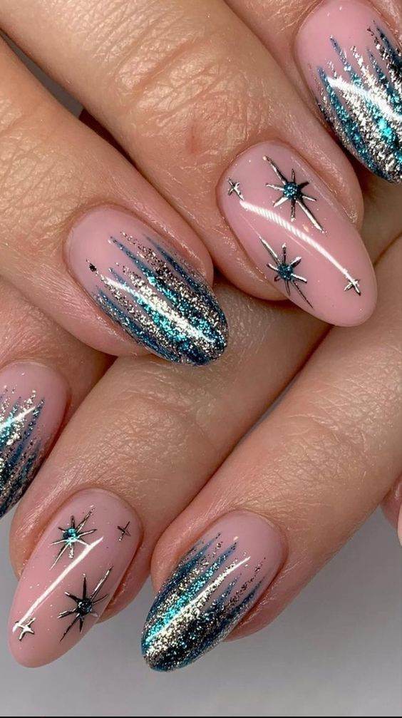 Stunning Glittered New Year Nails For The Perfect Festive Fashion Lifestyle Trends