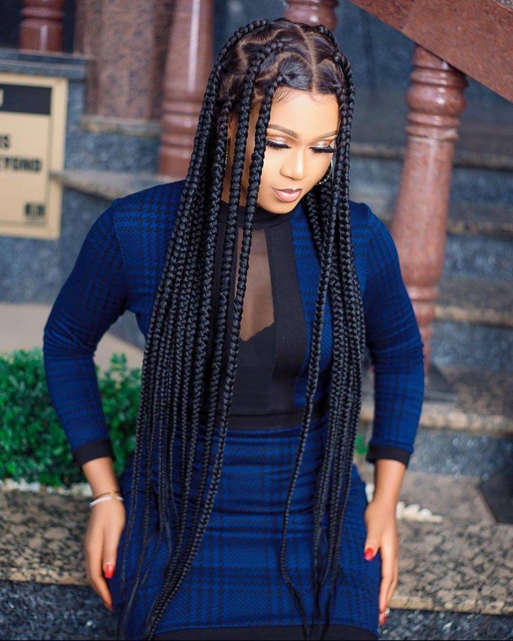 155 Box Braids Hairstyles For Women To Try In 2024 Fashion Lifestyle Trends 8357