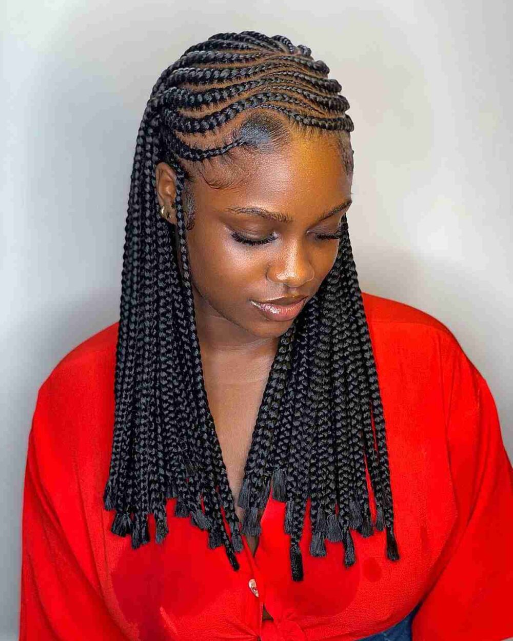 black-stitch-ghana-braids-with-wavy-partings – Fashion Lifestyle Trends