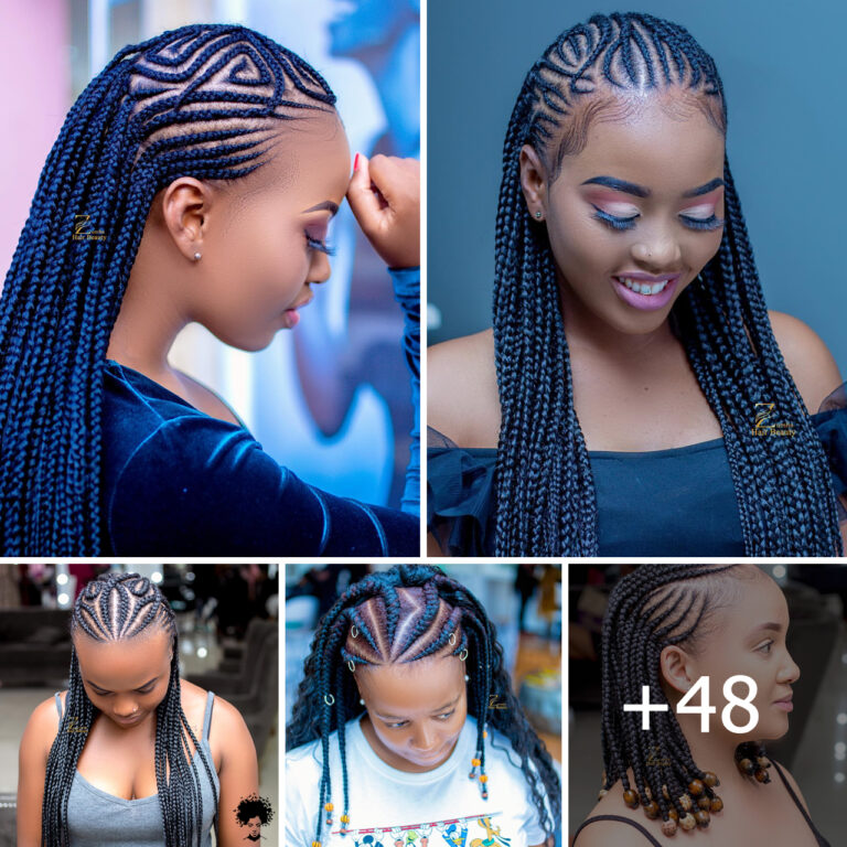 Latest African Braids Hairstyles 2024 48 Best Ghana Braid Styles  768x768 