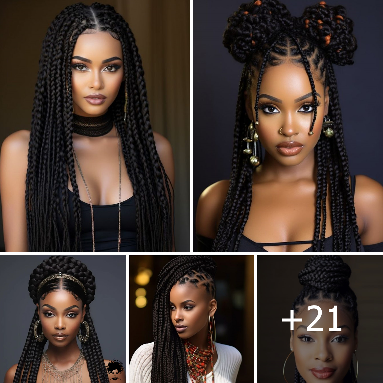 21 Ideas for Summer Hairstyles for Black Women with Braids 2024
