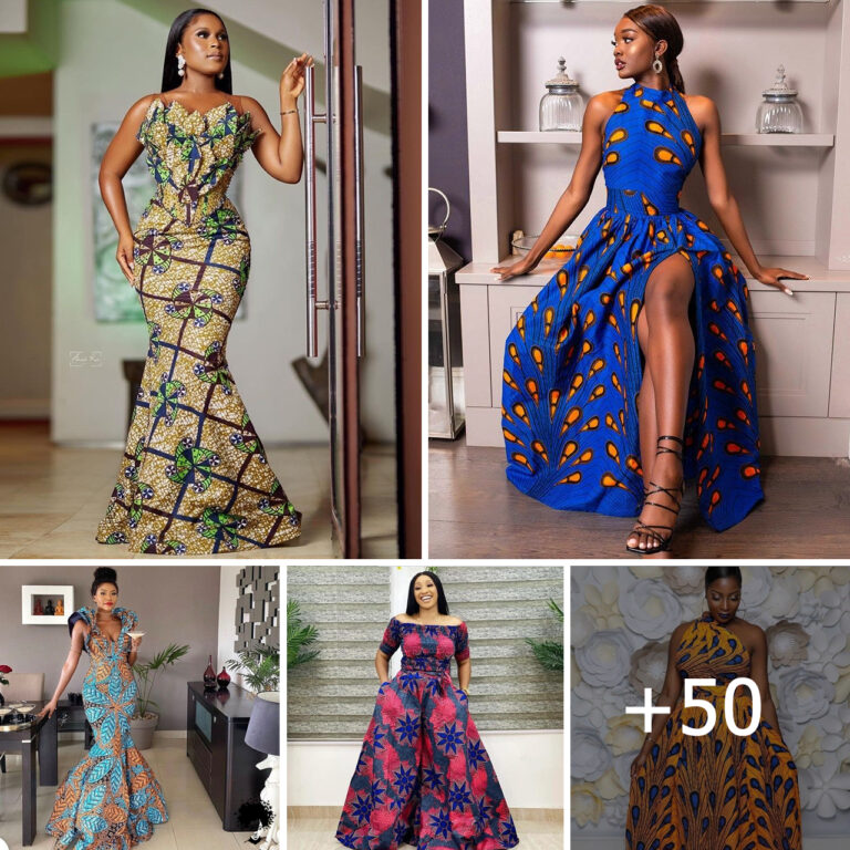 25 Latest Ankara Short Gown Styles 2024 African Elegance (24) Fashion