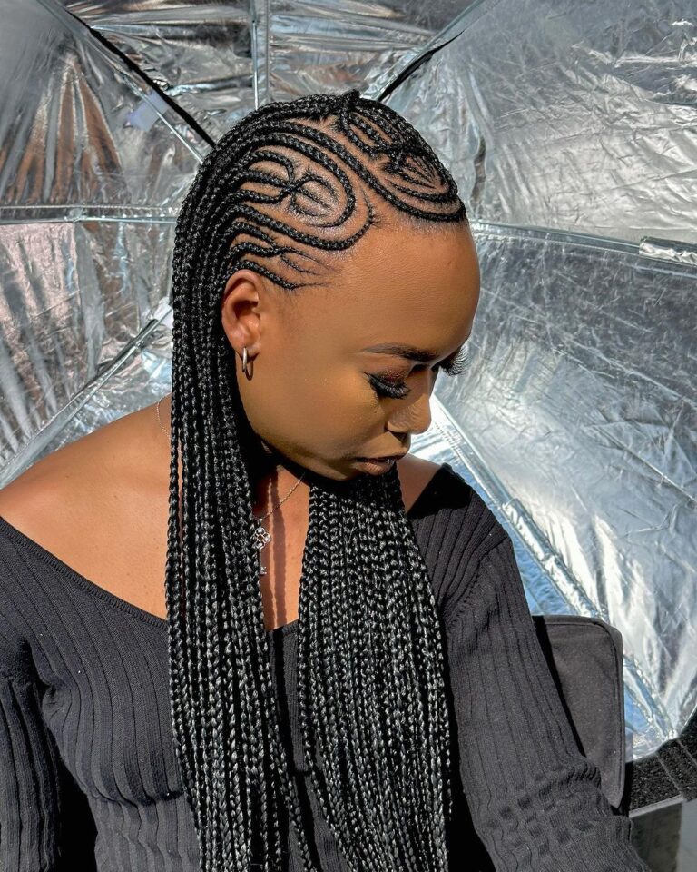 31 Hottest Ghana Braids Hairstyle Ideas for 2024 + HWB Fashion